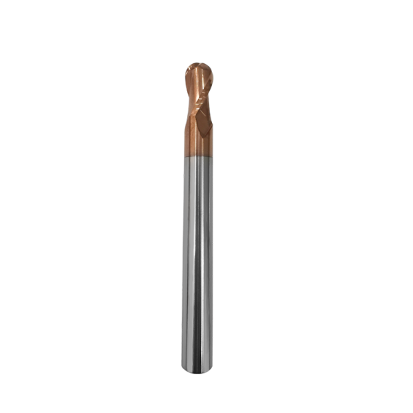 2-flute extended ball nose milling cutter