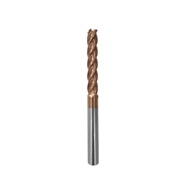HRC56°-4flute extended flat milling cutter for steel