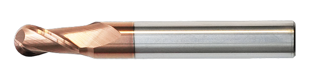 HRC56°-2Flute decimal point ball end mill for steel specification table