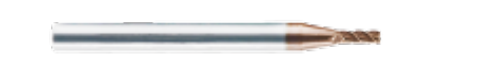 HRC56°-4-edge decimal point flat milling cutter for steel 