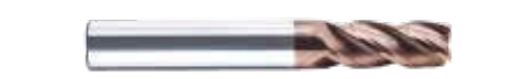 HRC56°-4-edge decimal point flat milling cutter for steel 