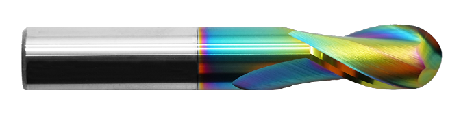 HRC55° colorful coated milling cutter