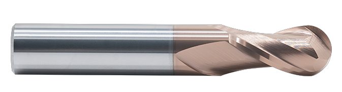 HRC55°bronze coated milling cutter