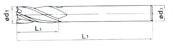 Milling cutter structure diagram