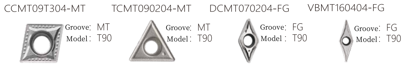 90Cermet turning inserts