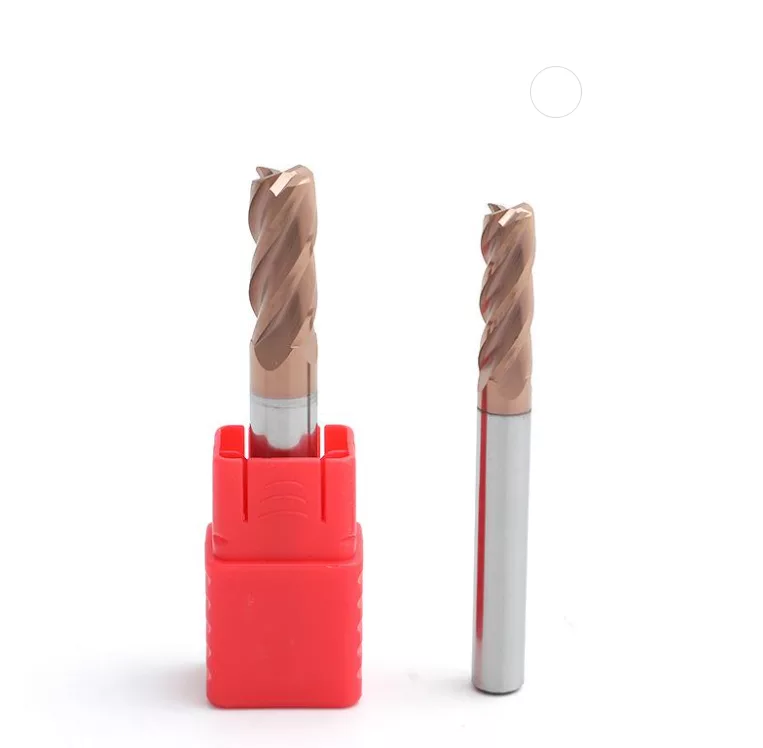 4-Flute Round Nose End Mill HRC56°